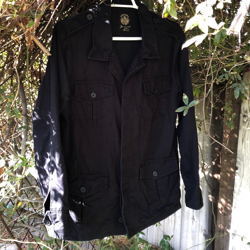 Navy blue military jacket